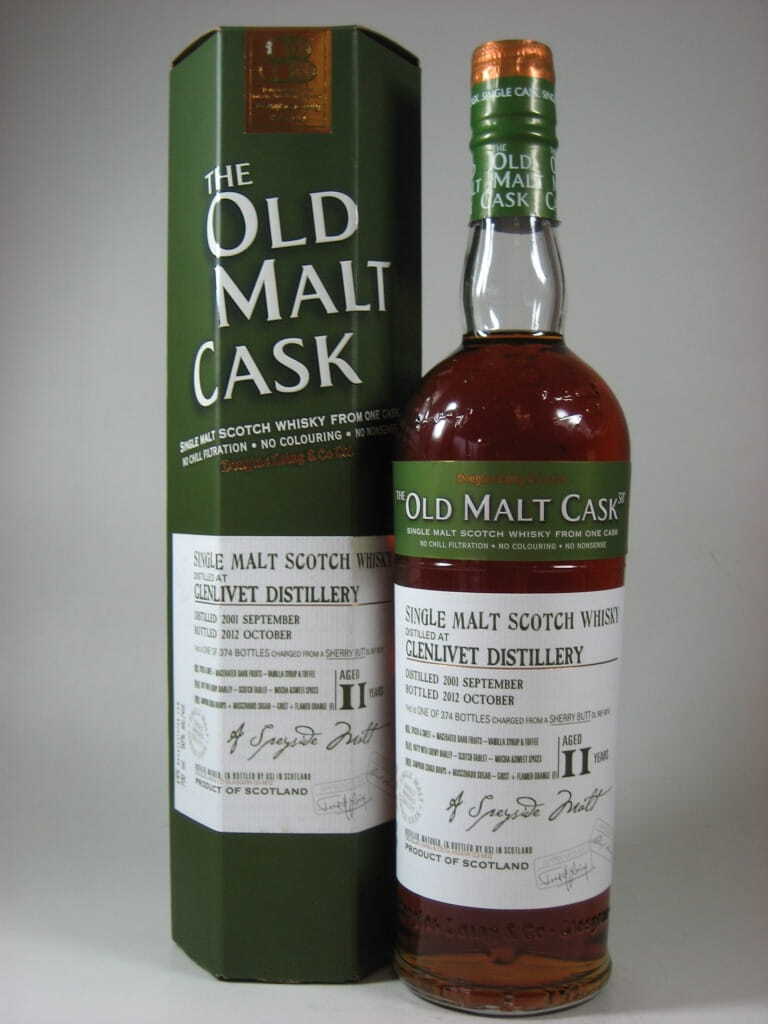 Glenlivet 11 Jahre 2001/2012 Sherry Butt Douglas Laing "Old Malt Cask" 50%vol. 0,7l