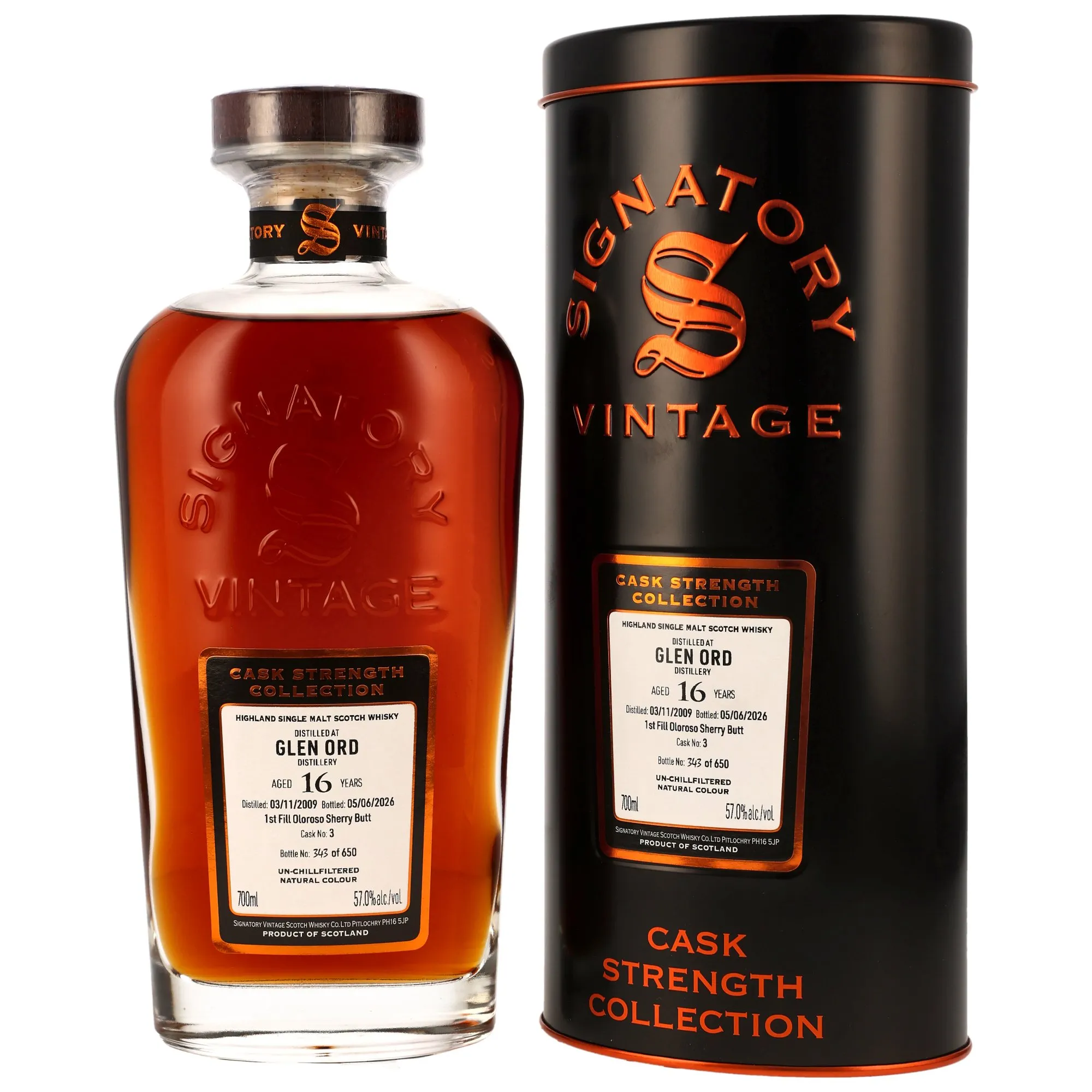 Glen Ord 2009/2026 - 16 Jahre - 1st Fill Oloroso Sherry Butt #3 - Sig CS