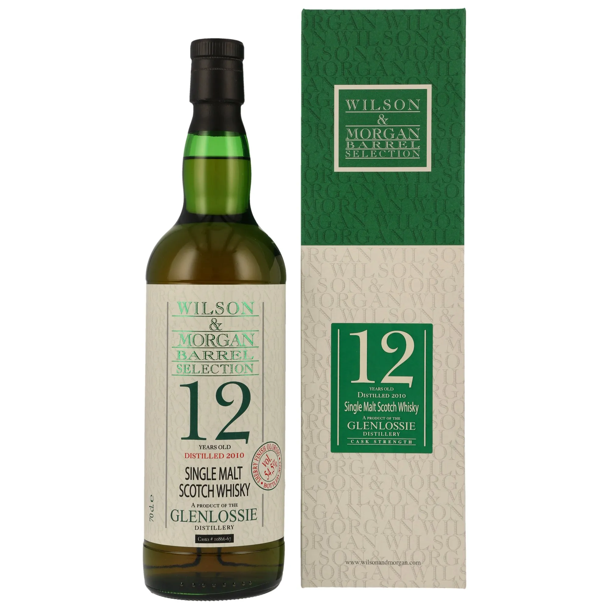 Glenlossie 2010/2023 - 12 Year Old - Oloroso Sherry Finish #10866-67 - Wilson & Morgan