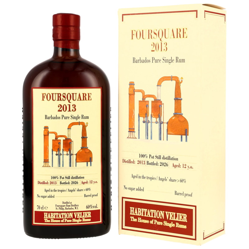 Foursquare 12 year old 2013/2026 - Ex-Cognac Casks - Habitation Velier