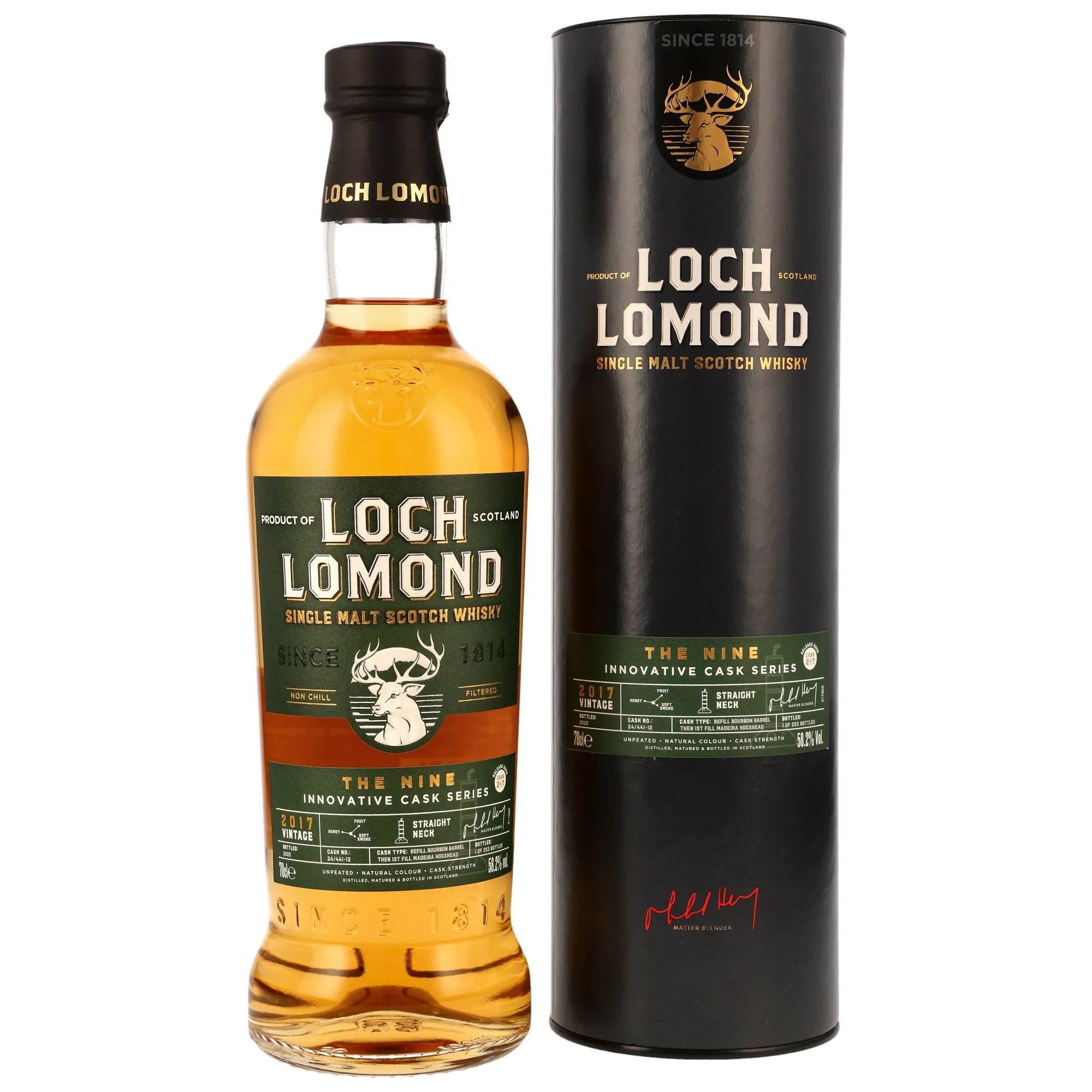 Loch Lomond The Nine Innovative Cask Series, 8 Year Old, Bourbon & Madeira Cask, Cask #24/441-12, 2025, 58.2%