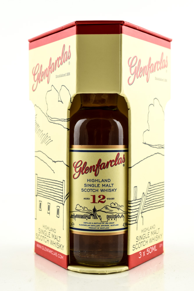 Glenfarclas Tasting Set 10/12 Year Old & 105 Cask strength 40/43/60% vol. 3x 0.05l Glenfarclas Tasting Set 10/12 Year Old & 105 Cask strength 40/43/60% vol. 3x 0.05l