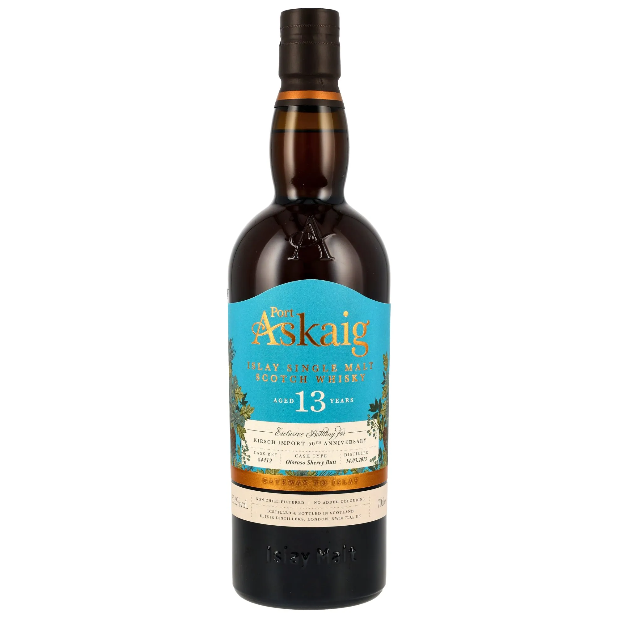Port Askaig 2013/2026 - 13 Year Old - Oloroso Sherry Butt #4419 - 50th Anniversary Kirsch Import