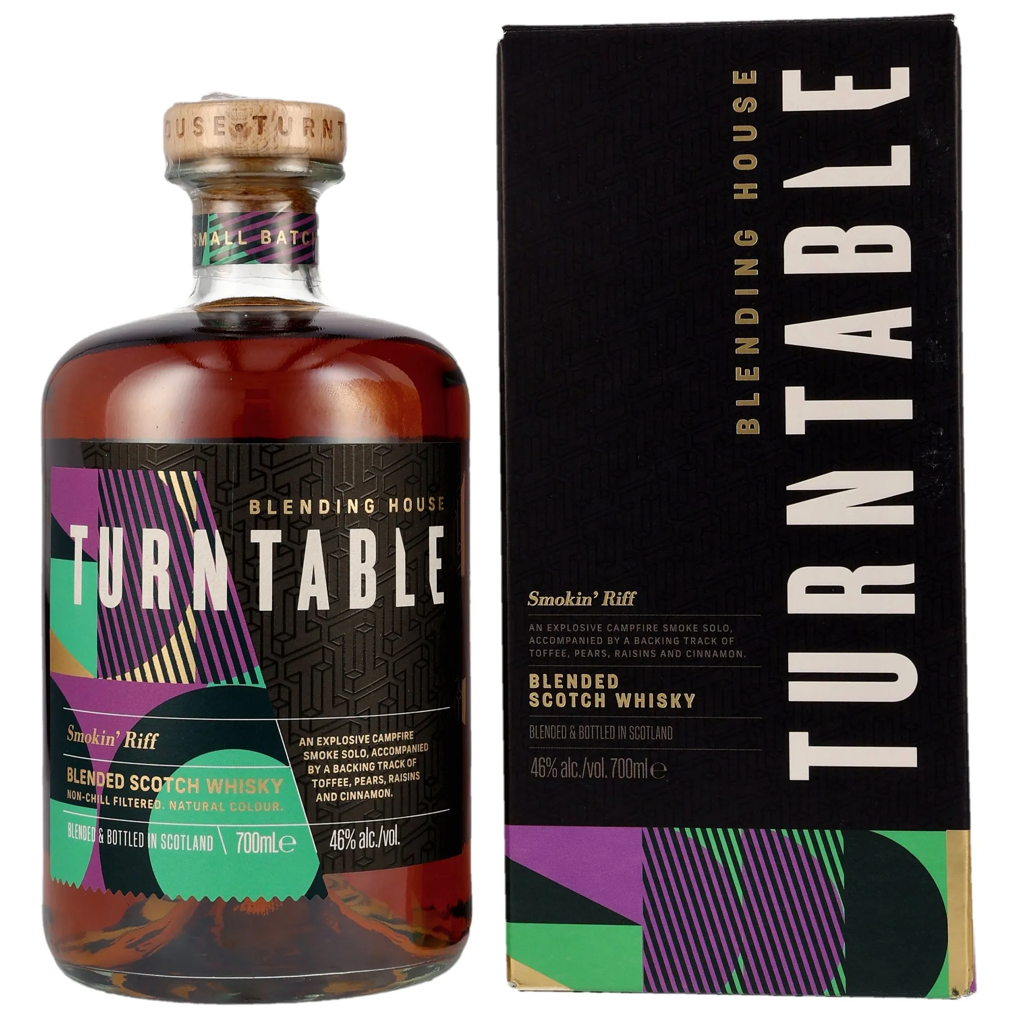 Turntable Smokin' Riff, Bourbon & Pedro Ximénez Sherry & Virgin Oak & Red Wine Cask, 2023, 46%