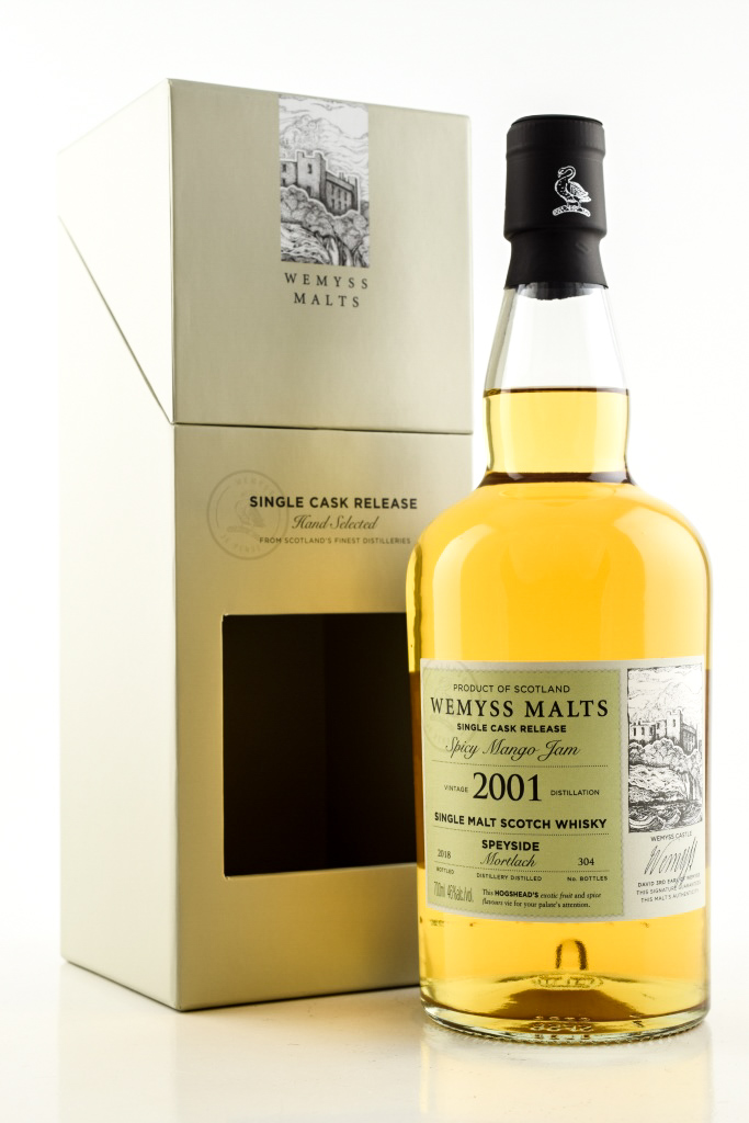 "Spicy Mango Jam" 2001/2018 Single Bourbon Hogshead Mortlach Wemyss Malts 46% vol. 0,7l