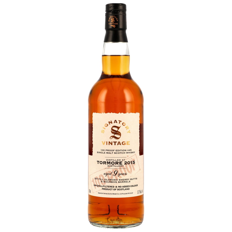 Tormore 2015 100 Proof Edition #45 Signatory Vintage