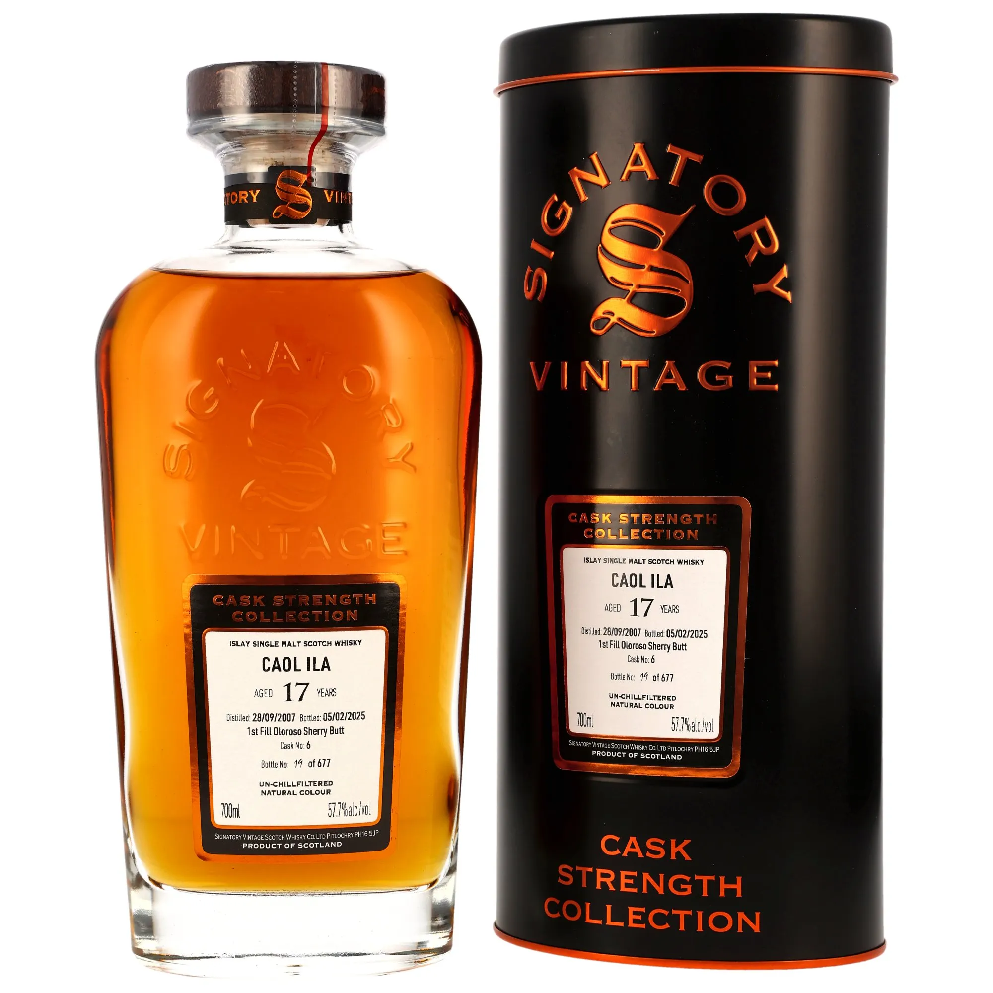 Caol Ila 2007/2025 - 17 Jahre - Sig CS 1st Fill Oloroso Sherry Butt #6