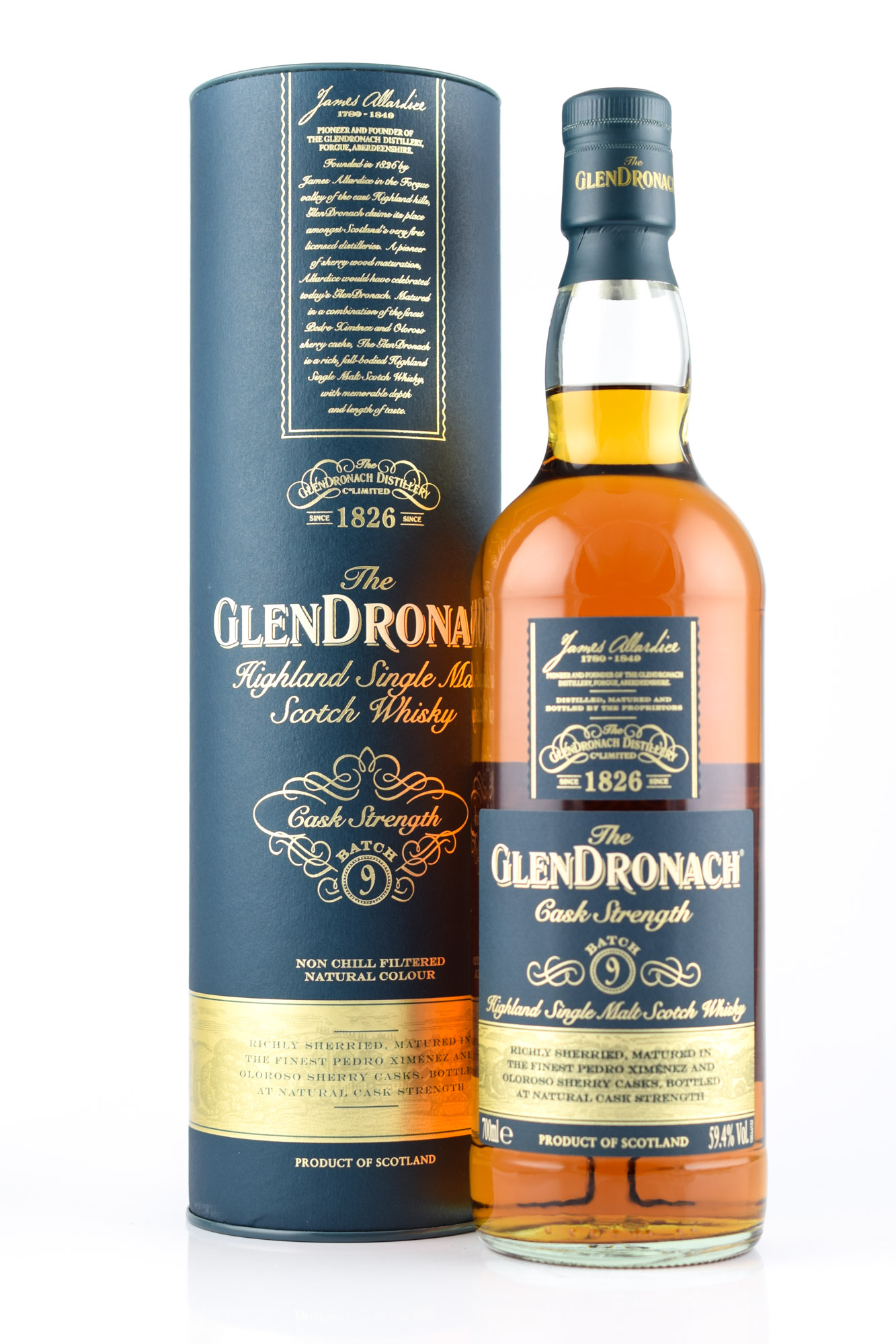 Glendronach Cask Strength Batch #9 59,4%vol. 0,7l Glendronach Cask Strength Batch #9 59,4%vol. 0,7l