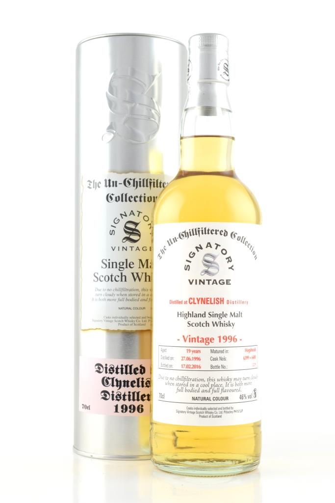 Clynelish 19 Jahre 1996/2016 Hogsheads #6399 & #6400 Un-Chillfiltered Signatory 46%vol. 0,7l