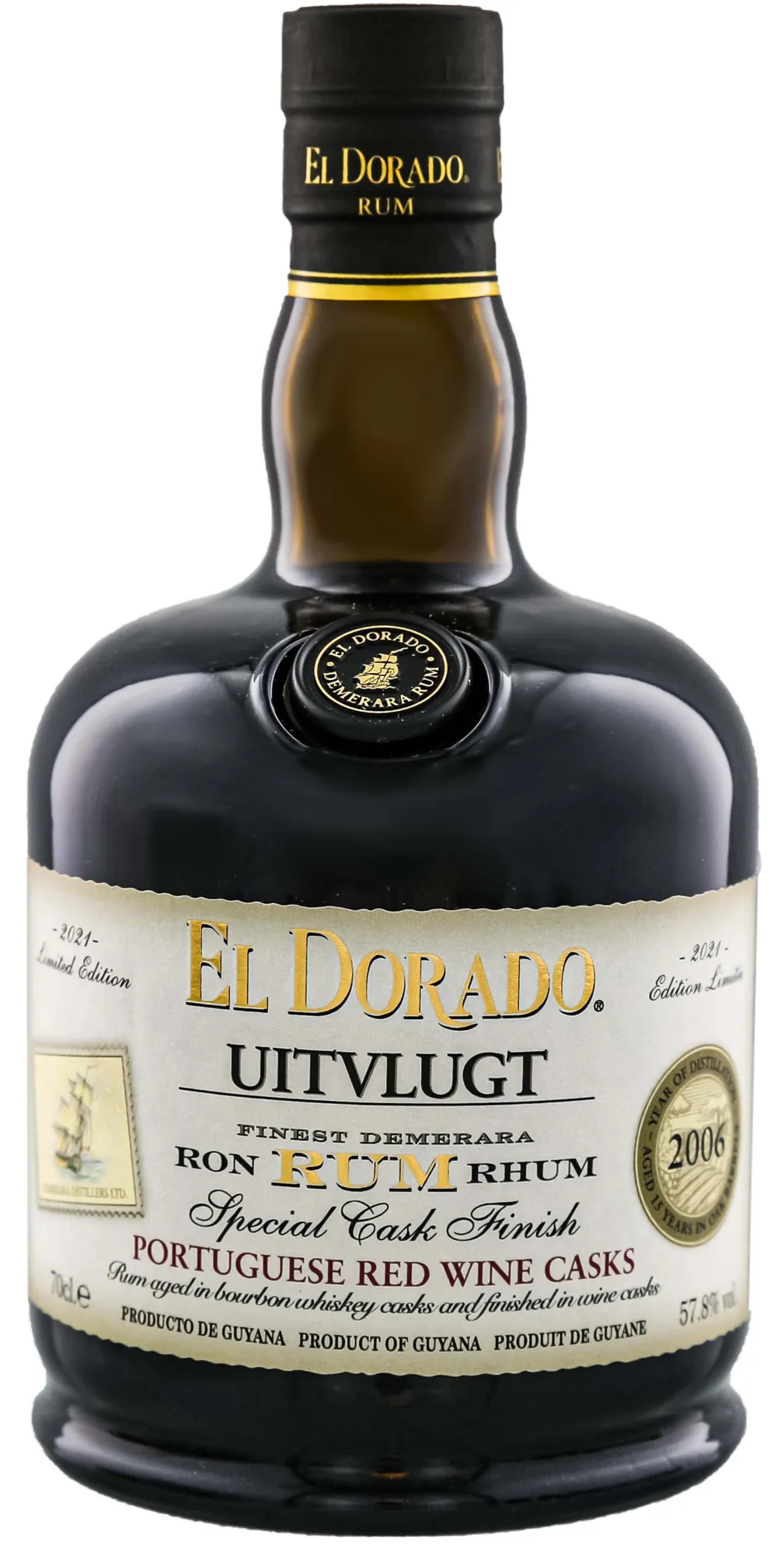 El Dorado Uitvlugt Special Cask Finish 2006/2021 Red Wine Casks 0,7L 
