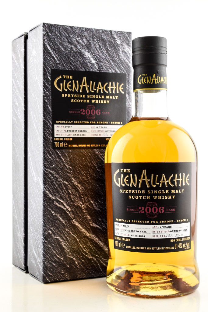 GlenAllachie 12 Jahre 2006/2018 Bourbon Barrel #27977 61,4%vol. 0,7l