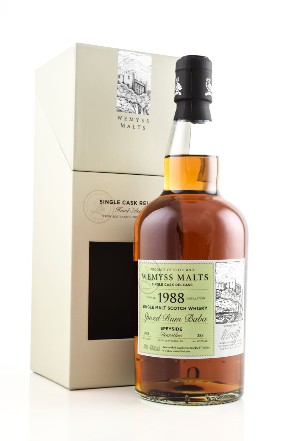 "Spiced Rum Baba" 1988/2015 Single Sherry Butt Glenrothes Wemyss Malts 46%vol. 0,7l