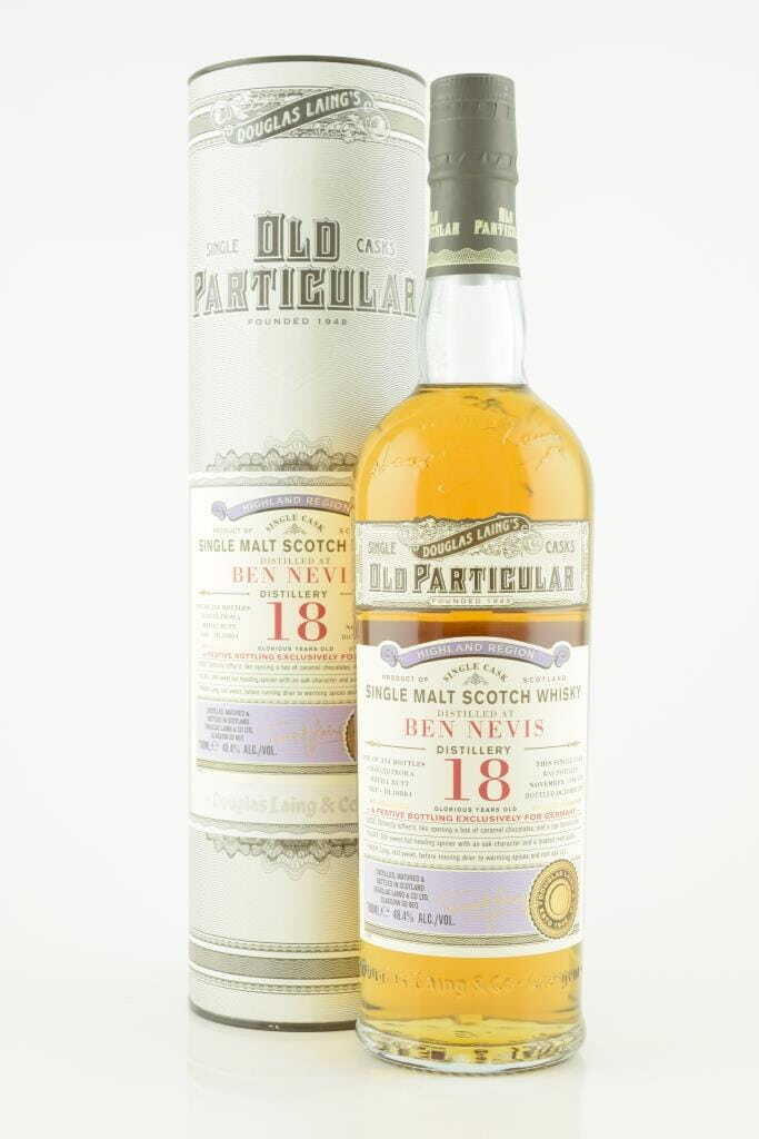Ben Nevis 18 Year Old Refill Butt 1996/2015 Douglas Laing "Old Particular" 48.4% vol. 0,7l Ben Nevis 18 Year Old Refill Butt 1996/2015 Douglas Laing "Old Particular" 48.4% vol. 0,7l