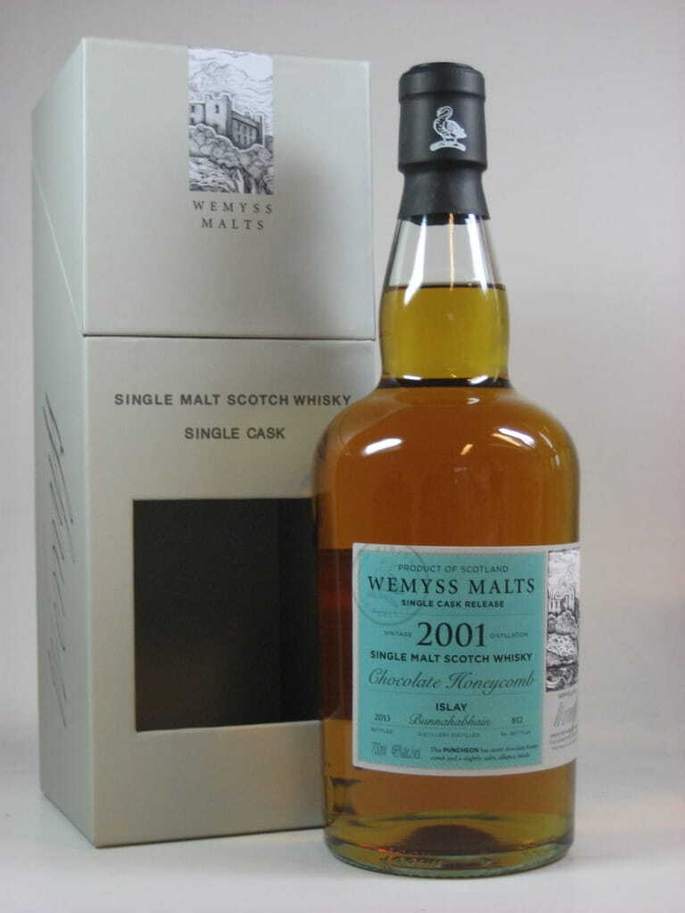 "Chocolate Honeycomb" 2001/2013 Single Cask Bunnahabhain Wemyss Malts 46%vol. 0,7l