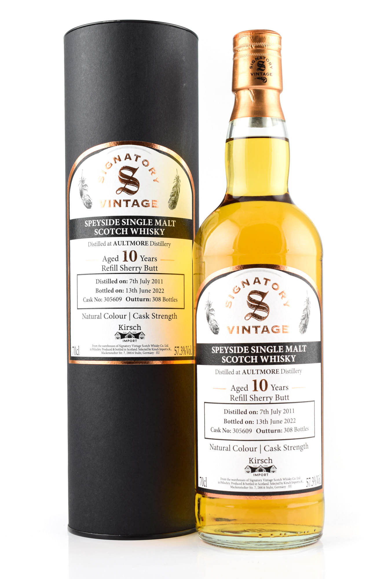 Aultmore 10 Jahre 2011/2022 Refill Sherry Butt #305609 Vintage Signatory