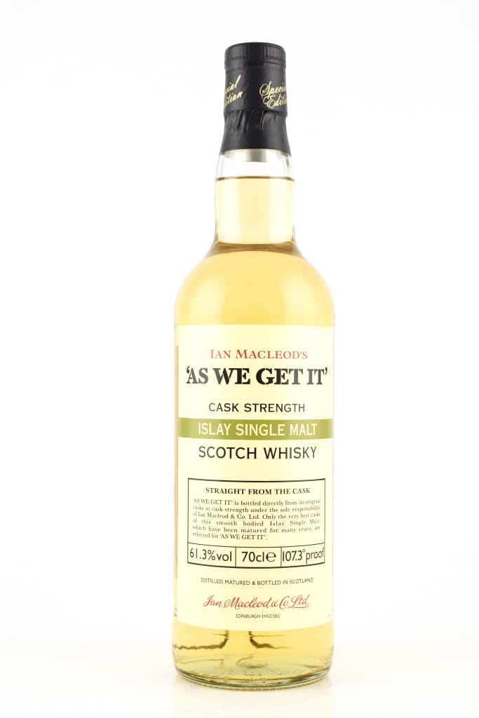 "AS WE GET IT" Islay Ian MacLeod 61.3% vol. 0,7l "AS WE GET IT" Islay Ian MacLeod 61.3% vol. 0,7l