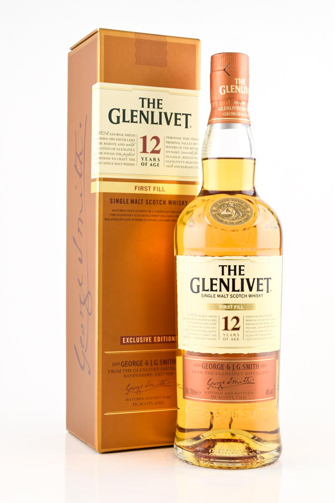 *Glenlivet 12 Jahre First Fill 40%vol. 0,7l - ohne Geschenkpackung