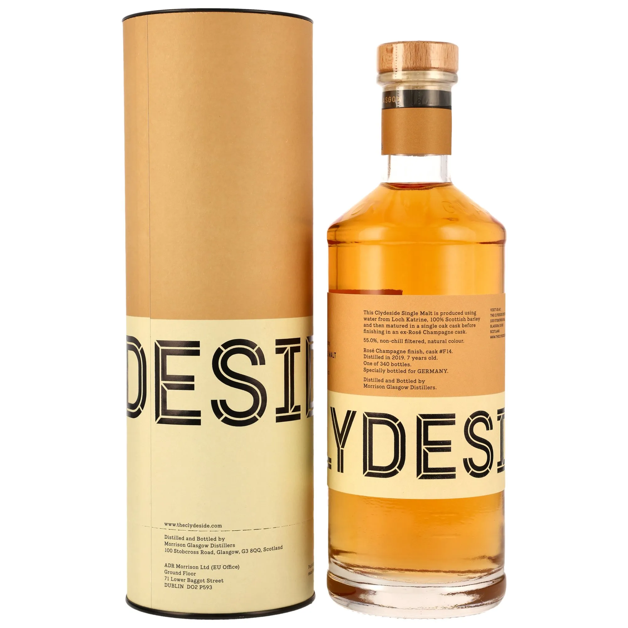 Clydeside 2019/2026 - 7 Year Old - Rose Champagne Cask Finish #F14