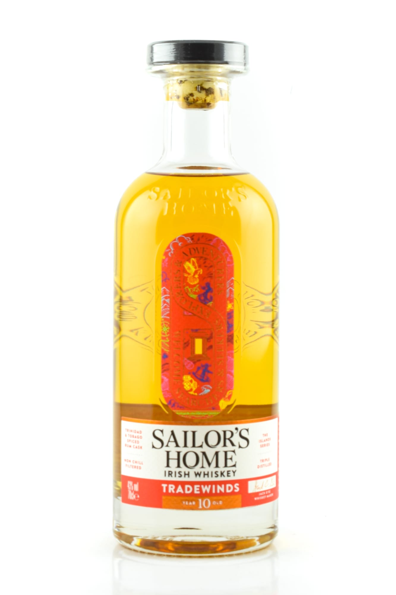 Sailor's Home Tradewinds 10 Year Old, Bourbon & Trinidad & Tobago Spiced Rum Cask, 43%