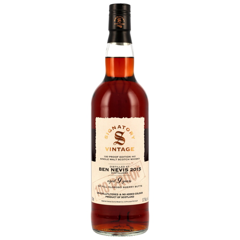 Ben Nevis 2015 100 Proof Edition #41 Signatory Vintage