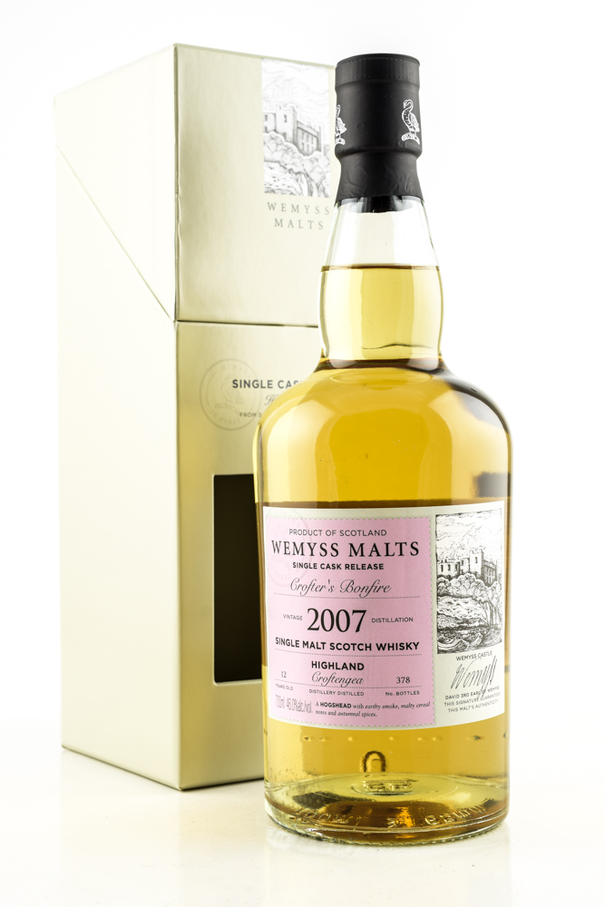 "Crofter’s Bonfire" 2007 Bourbon Hogshead Croftengea Wemyss Malts 46%vol. 0,7l