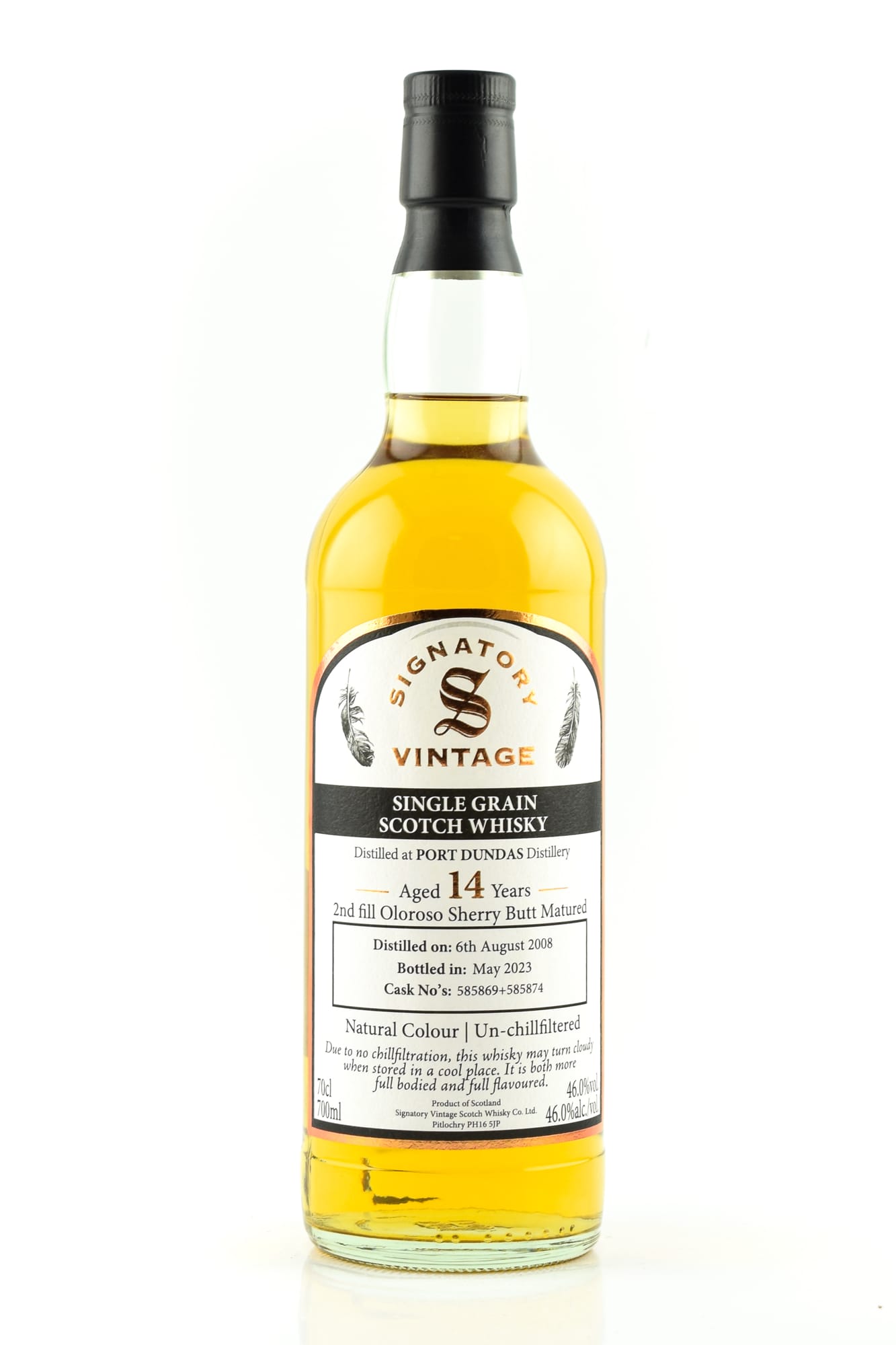 Port Dundas 14 Jahre 2nd-fill Oloroso Sherry Butts #585869 & #585874 Vintage Signatory