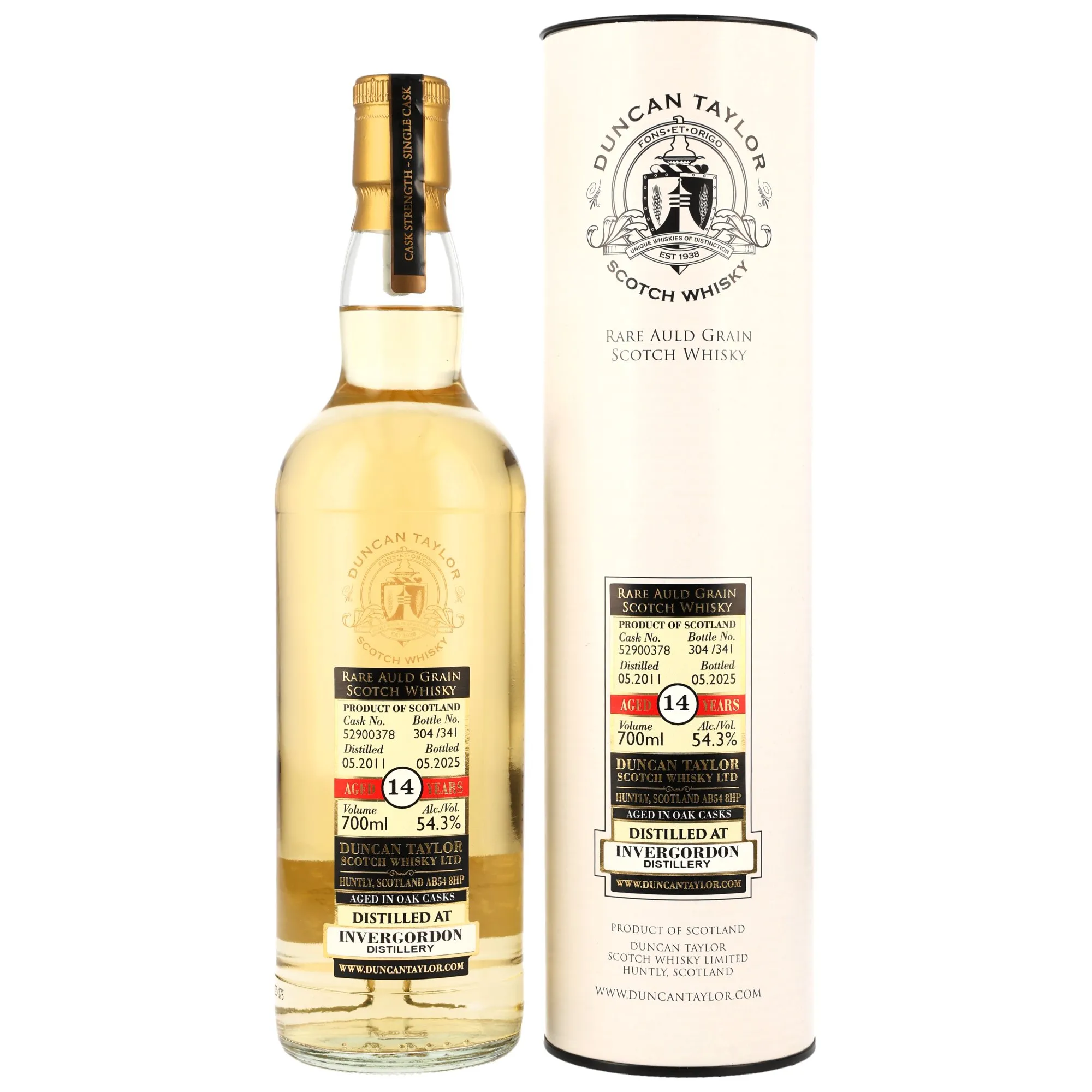 Invergordon 2011/2025 - 14 Year Old - Single Grain Scotch #52900378 - Rare Auld Grain (Duncan Taylor)