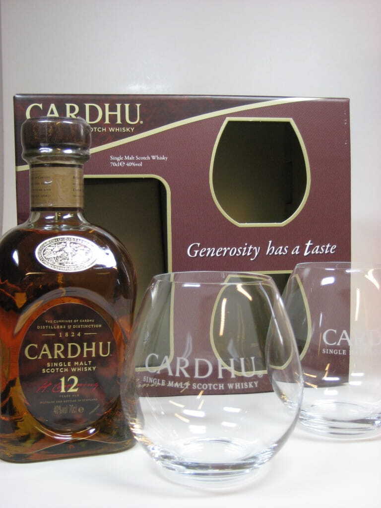 Cardhu 12 Jahre mit 2 Balloon Gläsern 40%vol. 0,7l