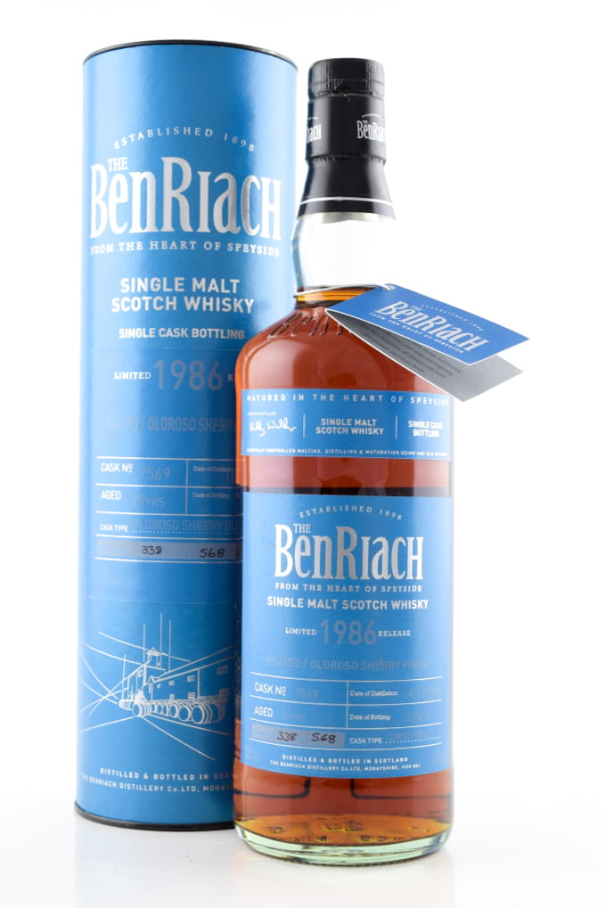 Benriach 29 Jahre 1986/2016 Oloroso Sherry Butt #7569 51%vol. 0,7l