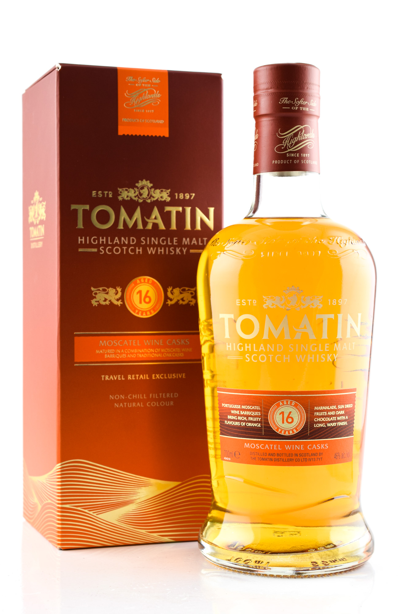 Tomatin 16 year old Moscatel Wine Casks 46%vol. 0,7l