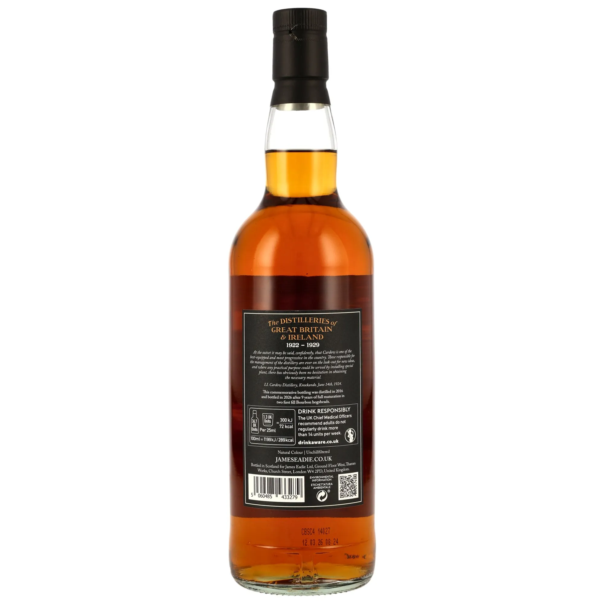 Cardhu 2016/2026 - 9 Jahre - 1st Fill Bourbon Hogsheads - James Eadie