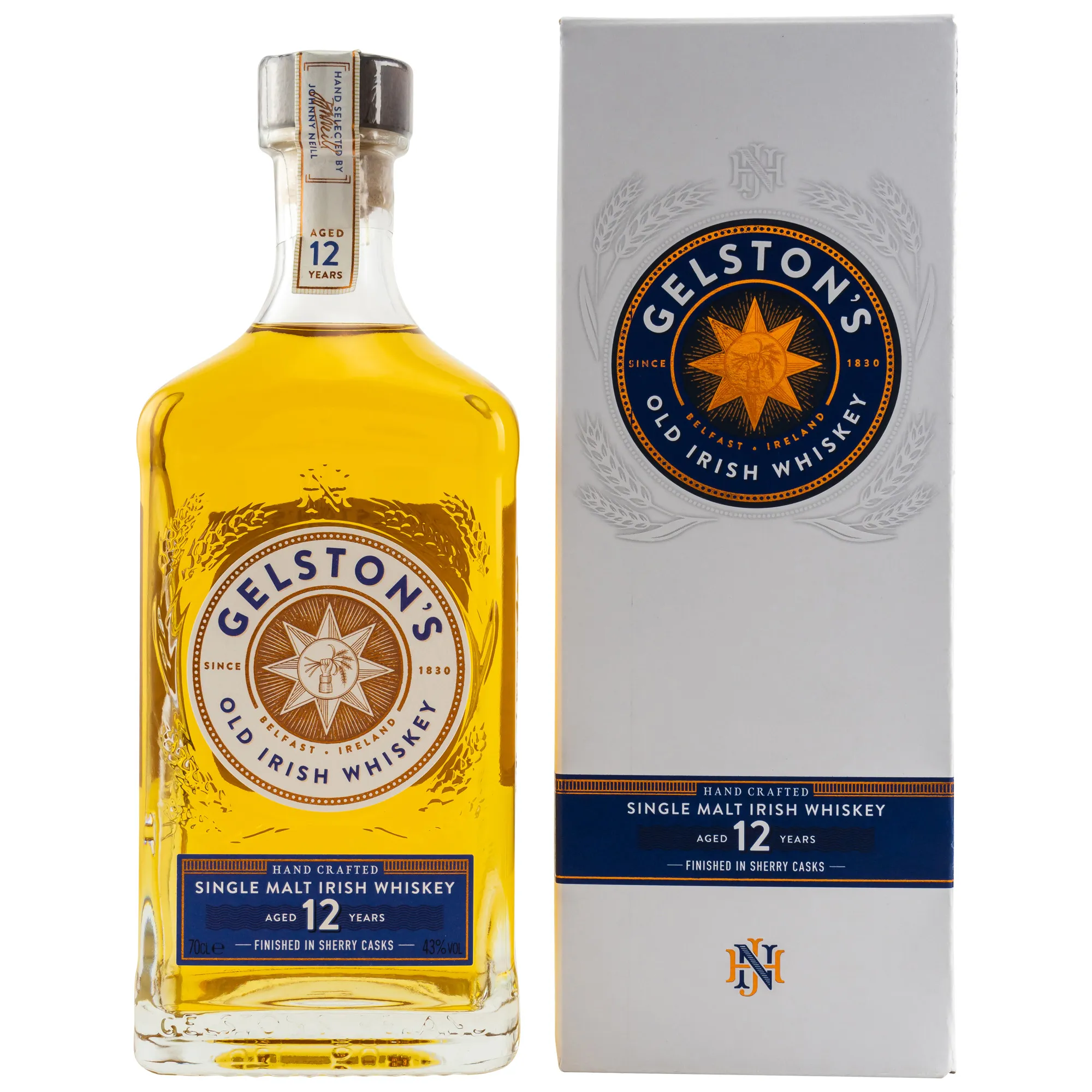 Gelston's 12 Year Old, Bourbon & Sherry Cask, 43%