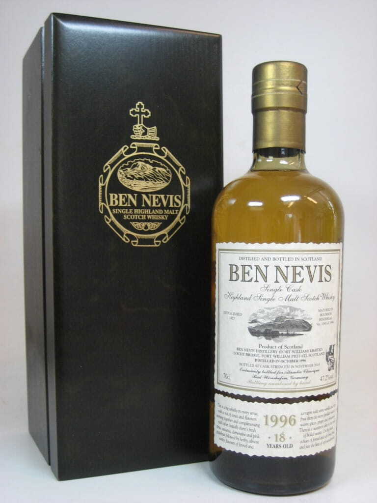 Ben Nevis 18 Year Old 1996/2014 Bourbon Cask # 1395 47.2% vol. 0,7l Ben Nevis 18 Year Old 1996/2014 Bourbon Cask # 1395 47.2% vol. 0,7l
