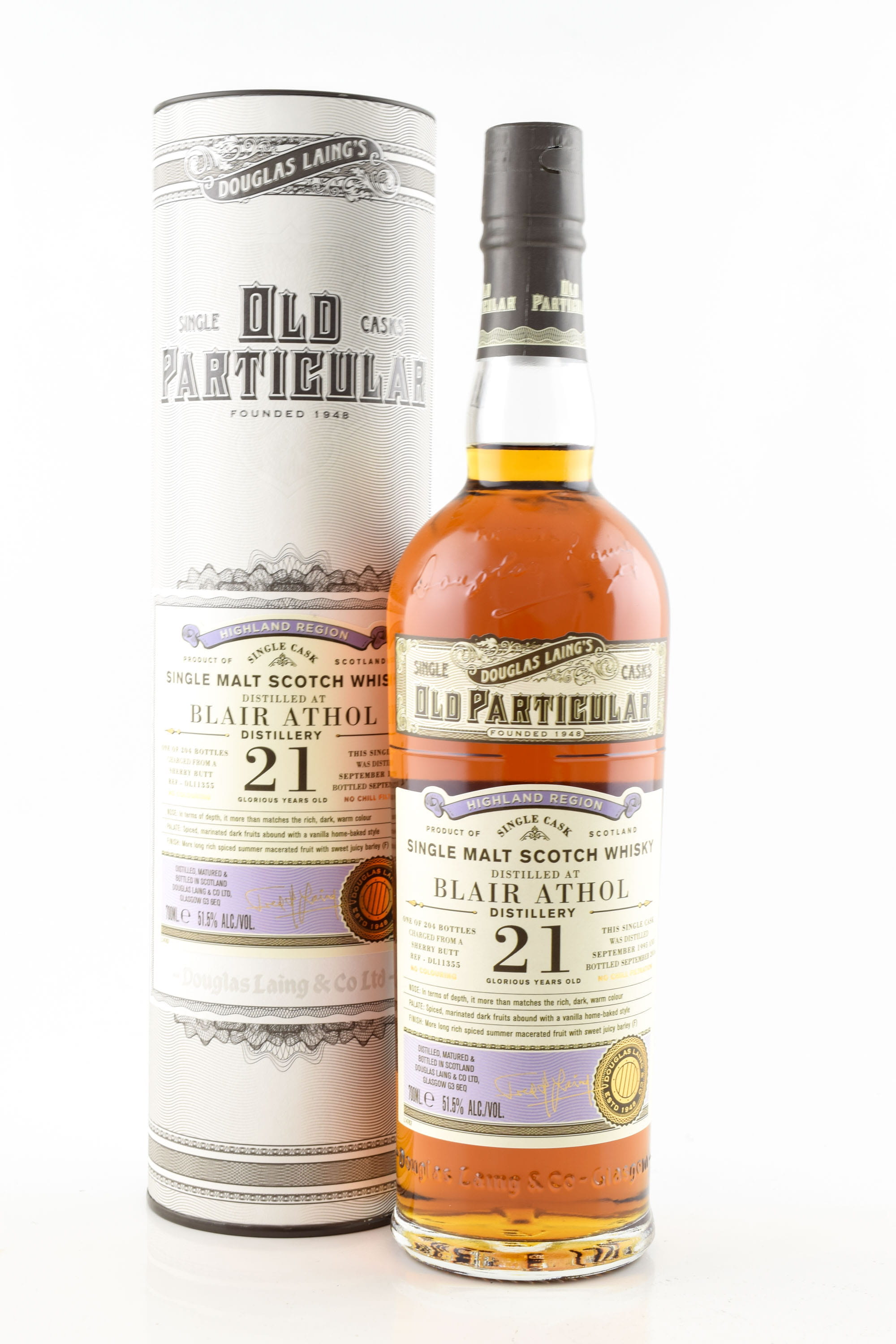Blair Athol 21 Year Old Sherry Butt 1995/2016 Douglas Laing "Old Particular" 51.5% vol. 0,7l