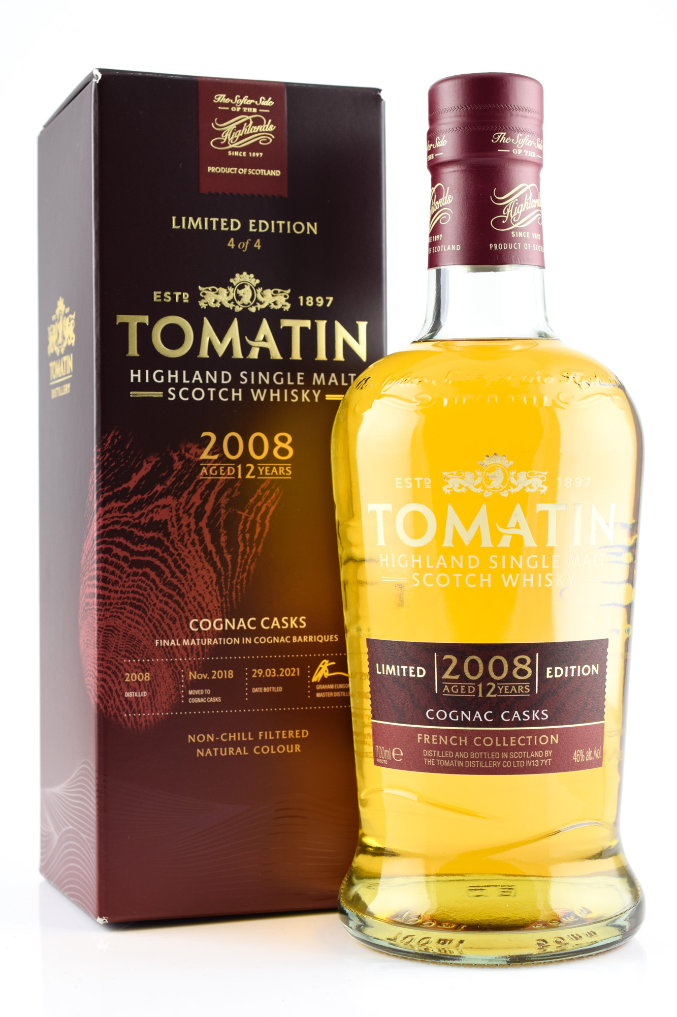 Tomatin 12 Jahre French Collection - Cognac Casks