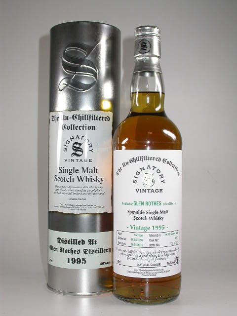 Glenrothes 16 Jahre 1995/2012 1st Fill Sherry Butt Un-Chillfiltered Signatory 46%vol. 0,7l