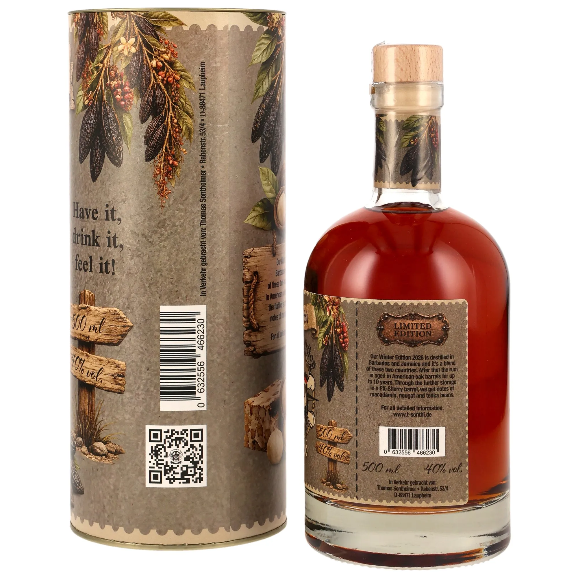 Winter Edition 2026 (Jamaica&Barbados) 10 Year Old Rum - T.Sonthi