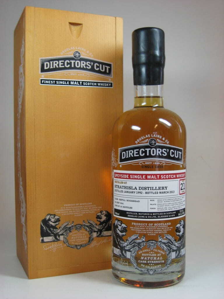 Strathisla 21 Jahre 1992/2013 Refill Hogshead Douglas Laing Director's Cut 57,6%vol. 0,7l