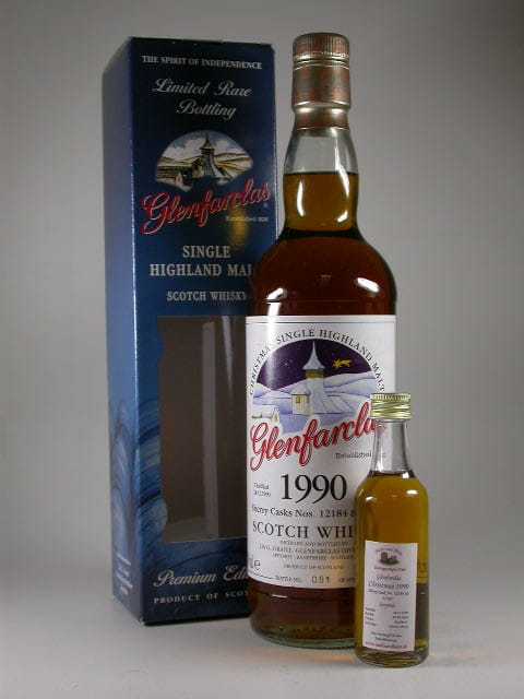 Glenfarclas Christmas 1990/2009 Cask #12184 & 12185 Oloroso Sherry Casks 46%vol. Sample 0,05l