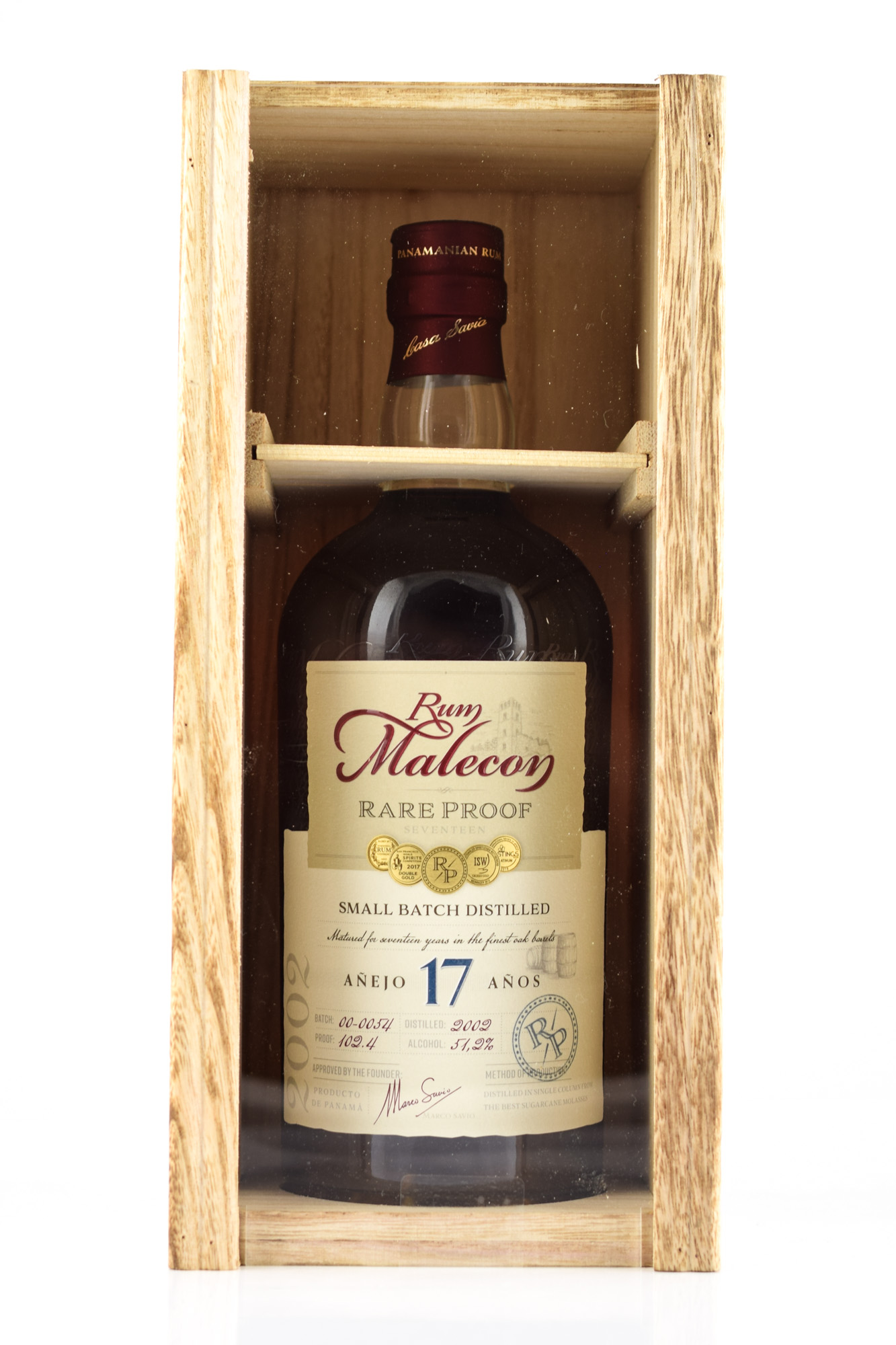 Malecon Rare Proof 17 year old 2002 51,2%vol. 0,7l