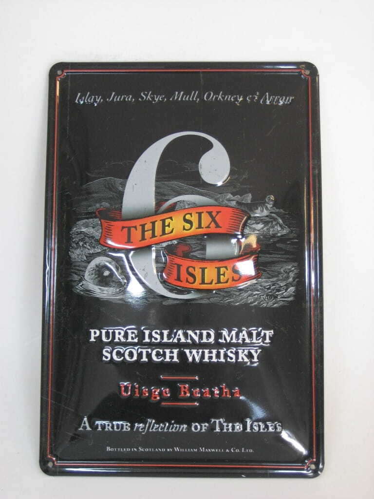 The Six Isles - Blechschild