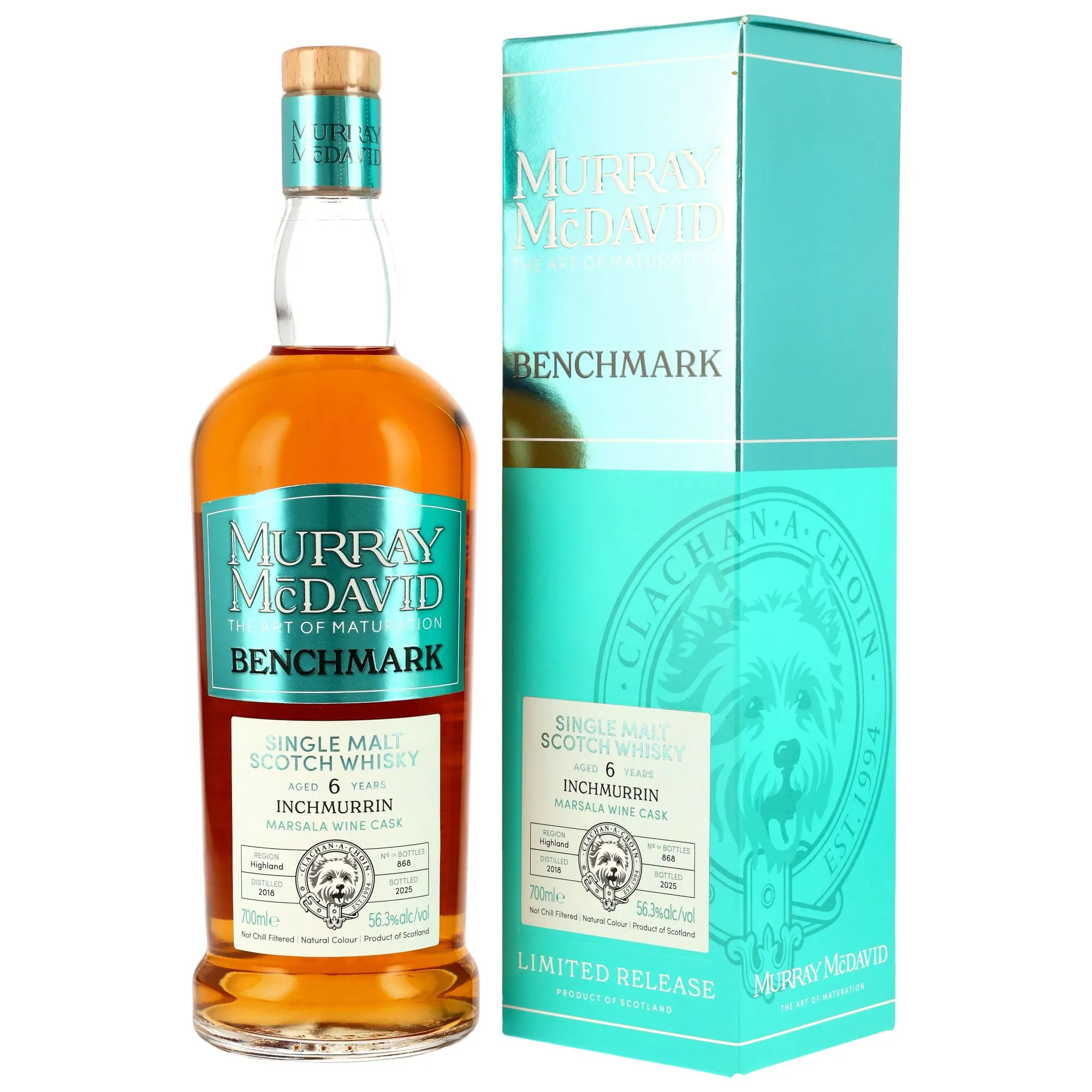 Inchmurrin Benchmark 6 Year Old, Marsala Wine Cask, 2018, Murray McDavid, 56.3%