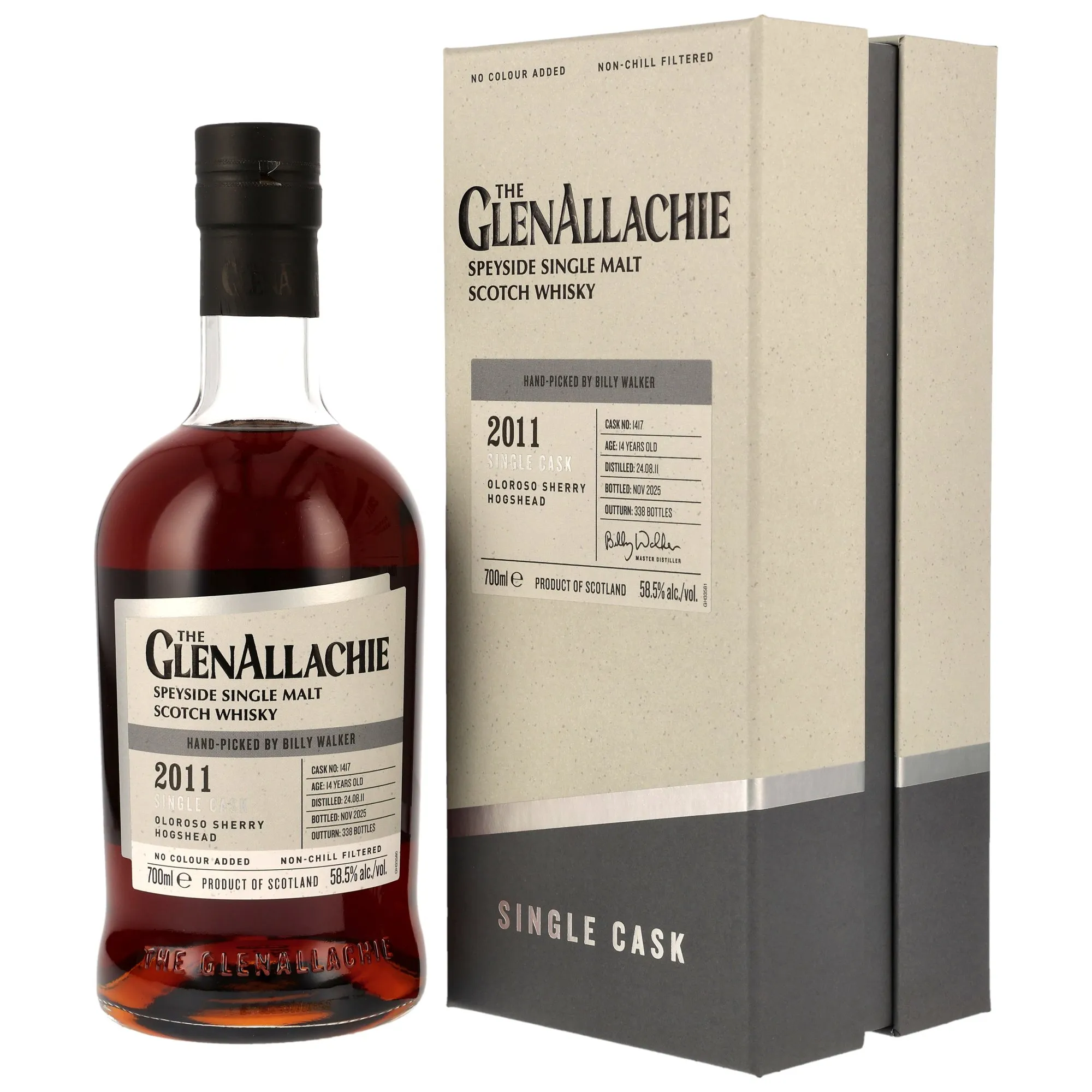 GlenAllachie 2011/2025 - 14 Year Old - Oloroso Sherry Cask #1417