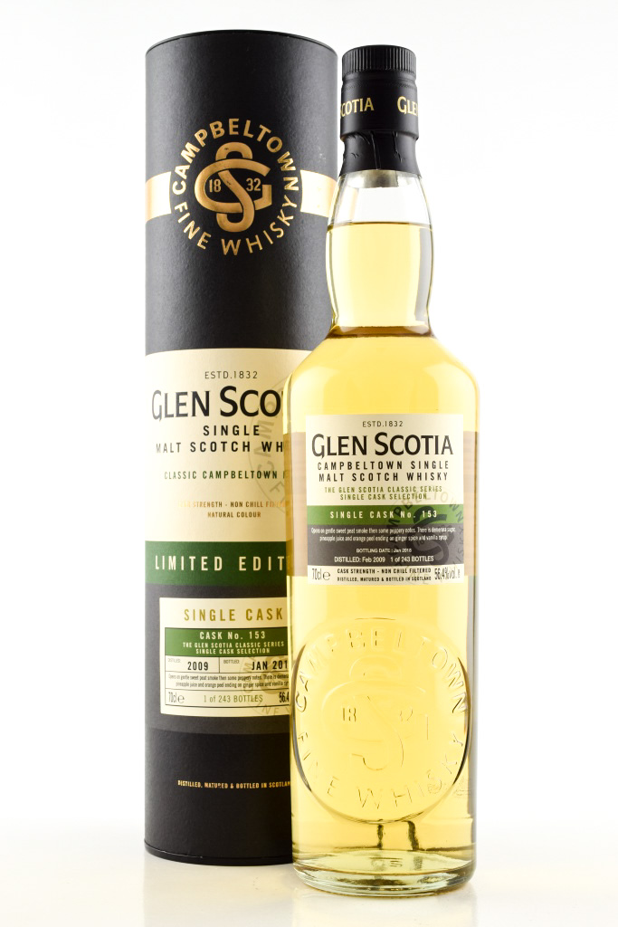 Glen Scotia 2009/2018 Single Cask # 153 56.4% vol. 0,7l