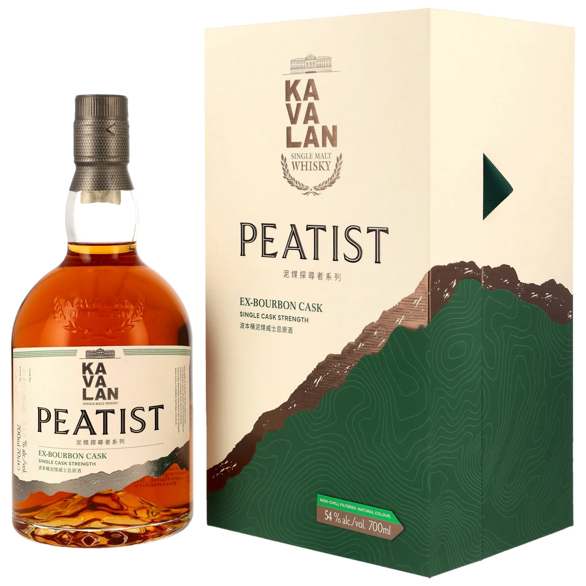 Kavalan Peatist Bourbon Cask, Bourbon Cask, 2025, 54%