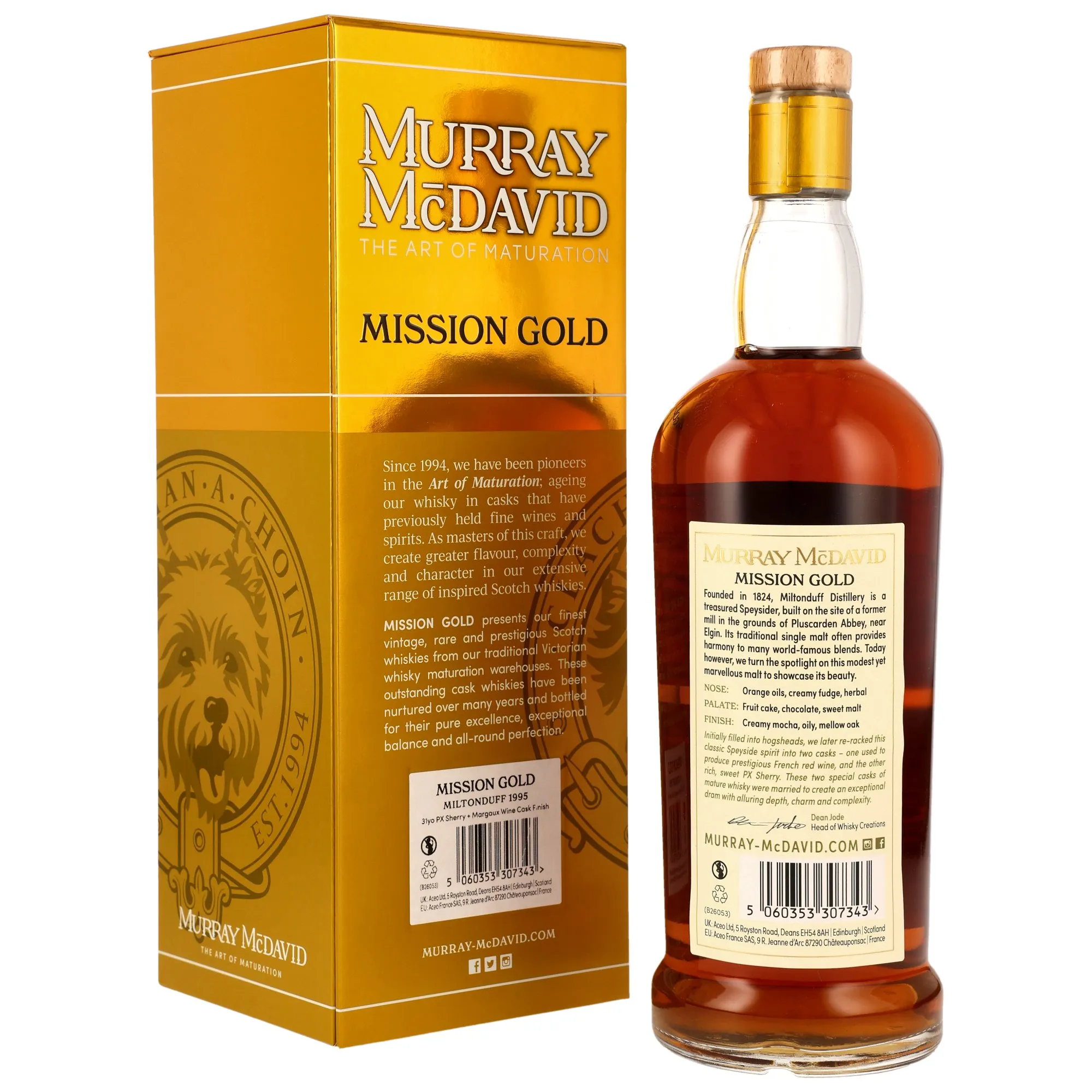 Miltonduff 1995/2026 - 31 Jahre - PX Sherry + Margaux Wine Cask Finish - Murray McDavid