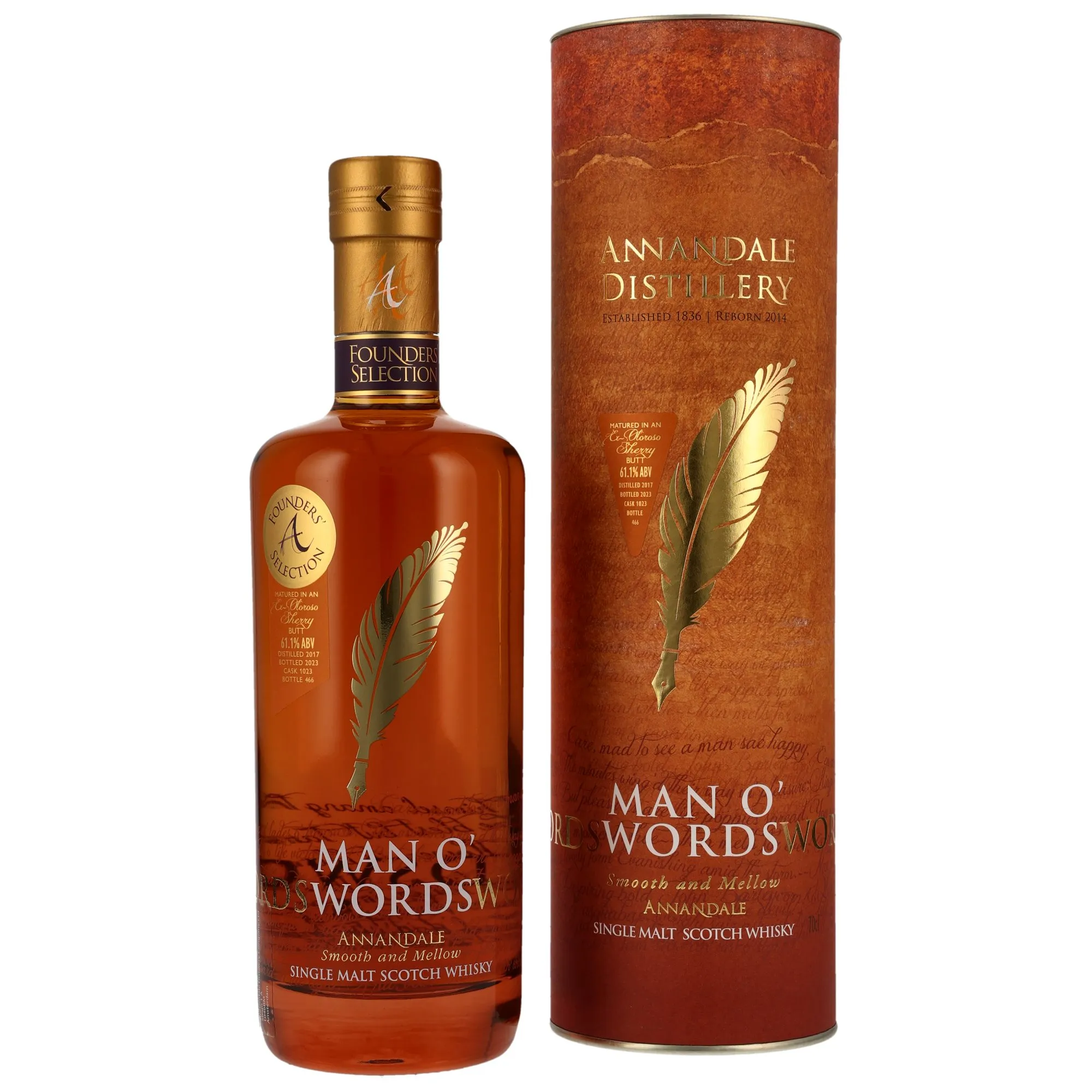Annandale Man O' Words 6 Year Old, Sherry Cask, Cask #1023, 2023, 61.1%
