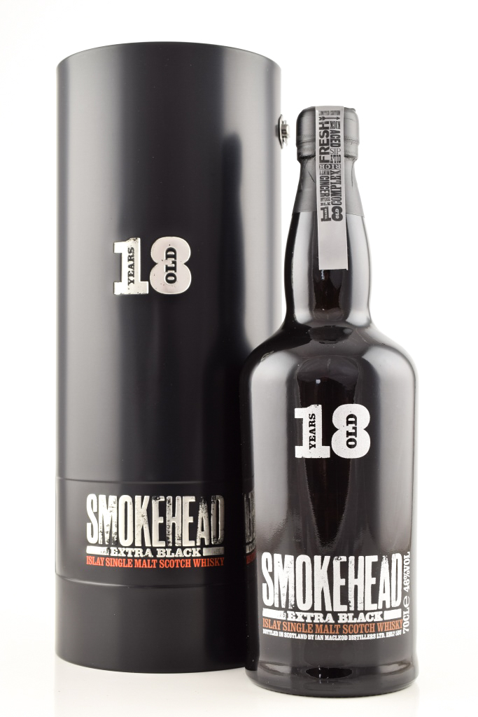 *Smokehead 18 Jahre Extra Black MacLeod 46%vol. 0,7l - ohne Geschenkdose