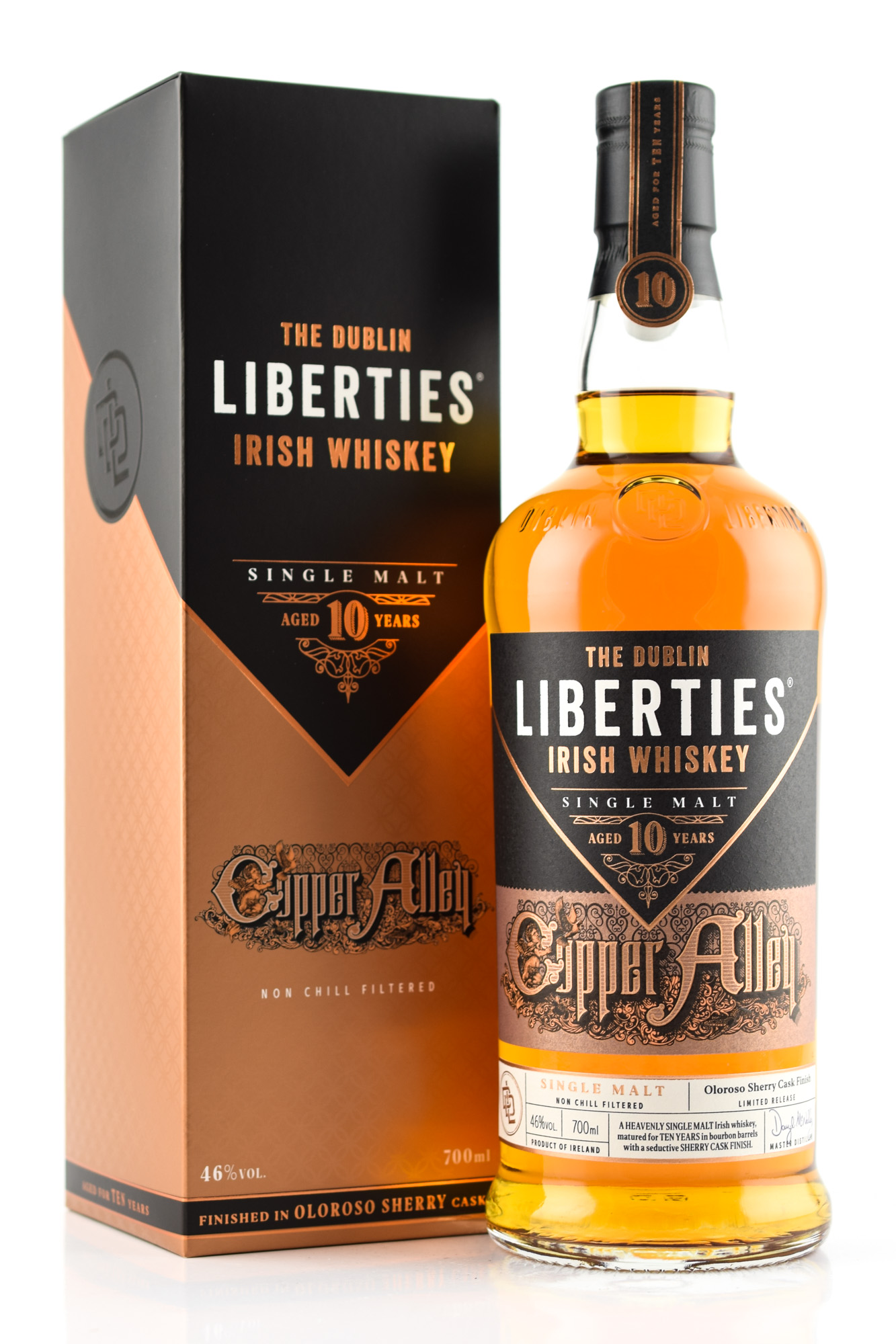 The Dublin Liberties 10 year old Copper Alley 46% vol. 0,7l The Dublin Liberties 10 year old Copper Alley 46% vol. 0,7l