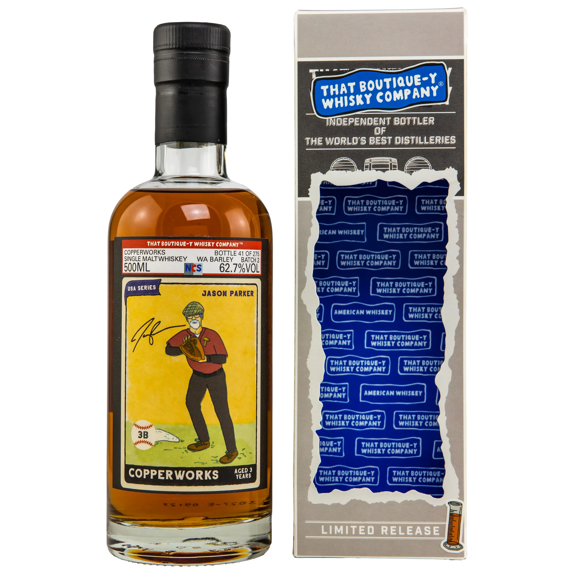 Copperworks USA Series 3 Year Old, Batch No. 2, That Boutique-Y Whisky Company, 62.7%